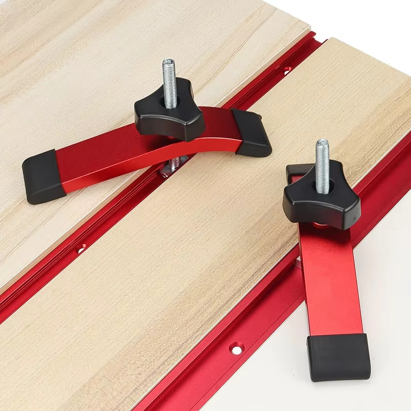 Woodworking Cutting Tools - 1/2 Stuks Snelwerkende Klem Aluminium Drukplaat