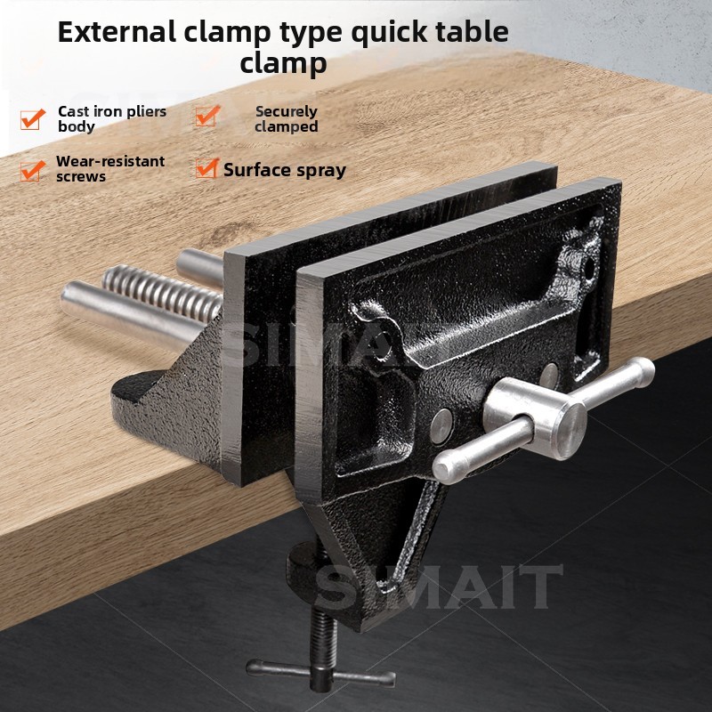Woodworking Quick Release Vise - Snelspannende werkbankklem | Snelle klemtafelklem met
