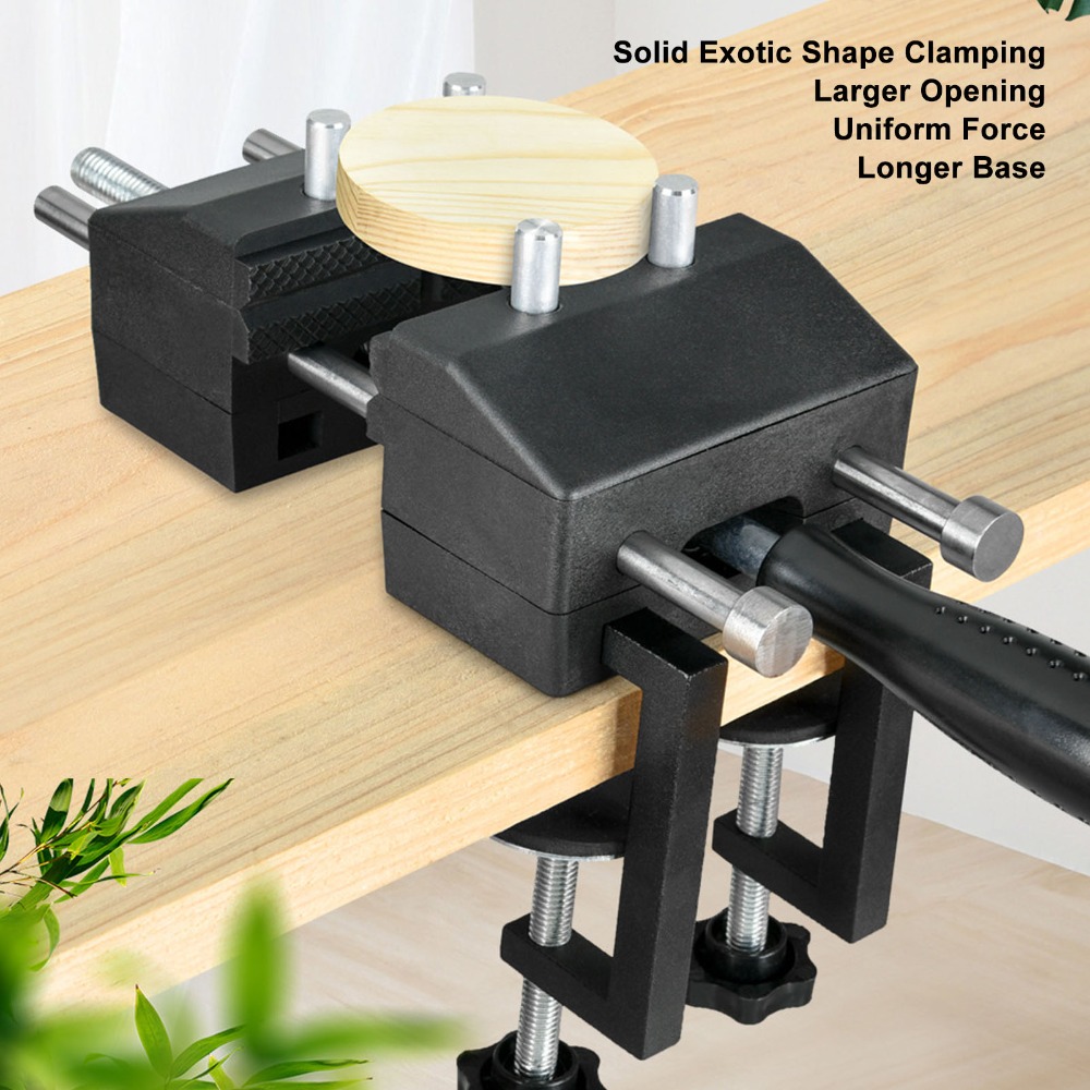 Woodworking Quick Release Vise - 85mm kaakbreedte bankschroefklem snelontgrendelingsmechanisme multi-hoekverstelling houtbewerkingstafelbankschroef