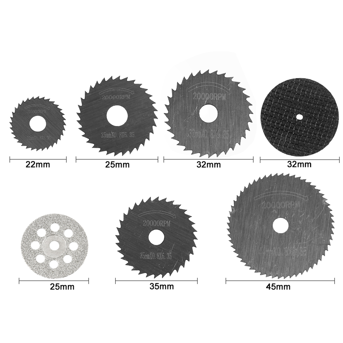 31/30pc Diamantdoorslijpschijv - Woodworking Cutting Tools recensie en prijs