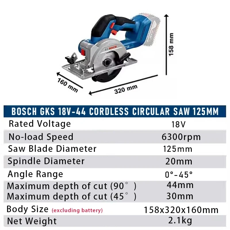 Bosch Accu Cirkelzaag GKS18V-4 - Woodworking Cutting Tools recensie en prijs