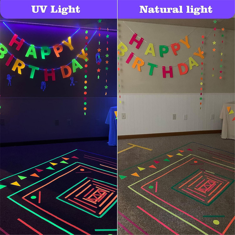 5 Meter 6 Kleuren Neon Gaffer  - Woodworking Uv Light recensie en prijs