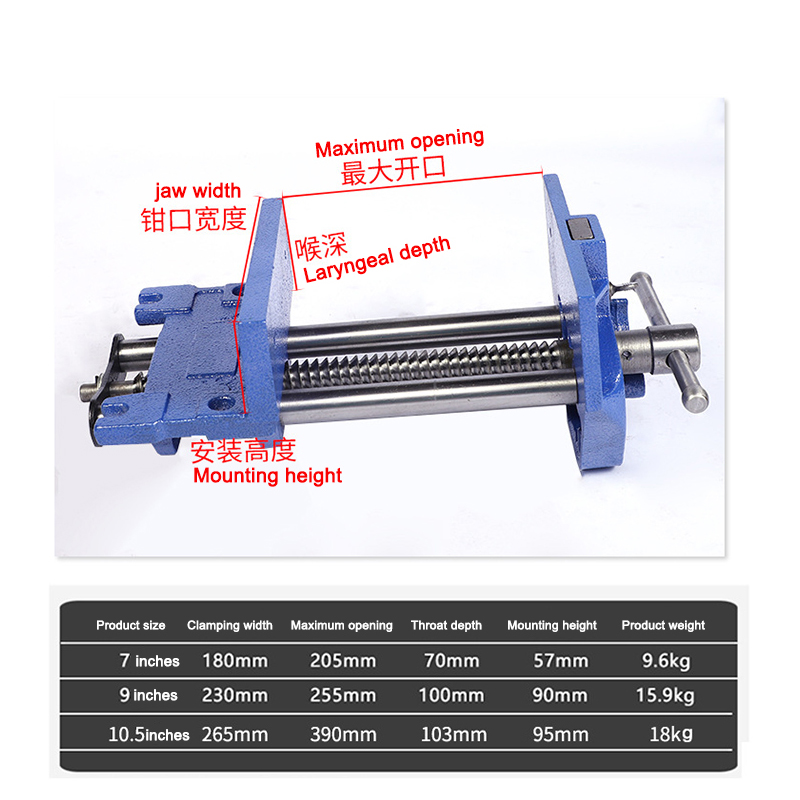 9 inch werkbankklem van koolst - Woodworking Quick Release Vise recensie en prijs