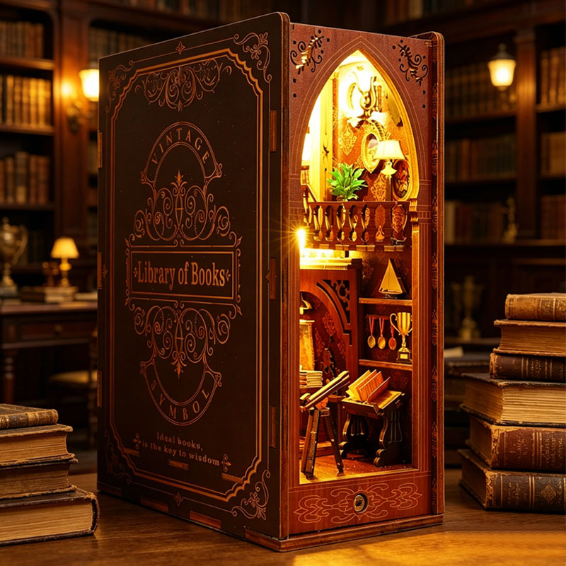 DIY Book Nook Insert Kits Hout - Woodworking Book recensie en prijs