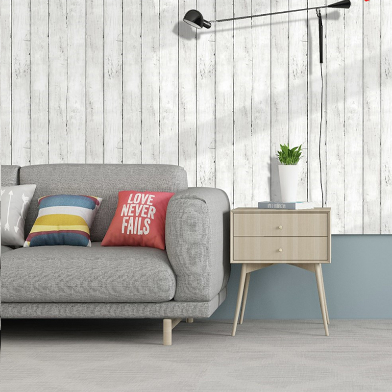 Ivoorwit Retro Imitatie Hout V - Woodworking Wallpaper recensie en prijs