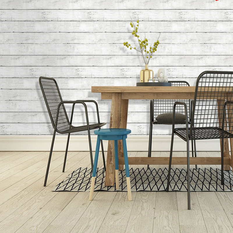 Ivoorwit Retro Imitatie Hout V - Woodworking Wallpaper recensie en prijs