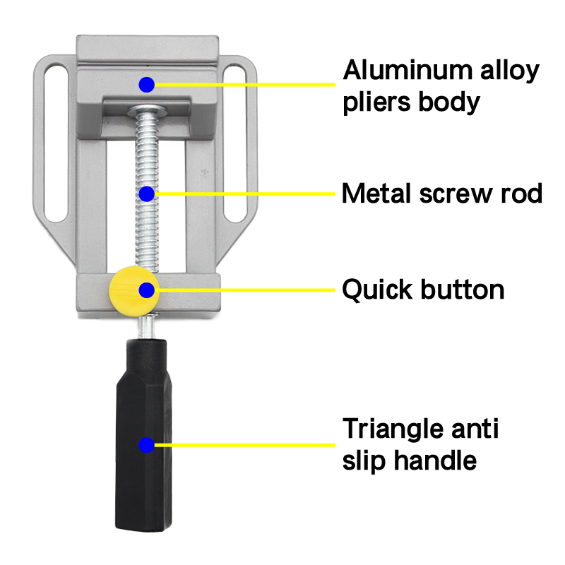 Mini-bankklem van aluminiumleg - Woodworking Quick Release Vise recensie en prijs
