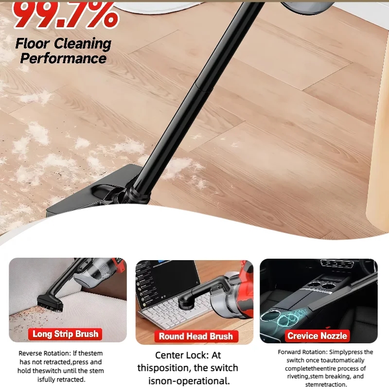 Draadloze handstofzuiger, draa - Vacuum Cleaner Woodworking recensie en prijs